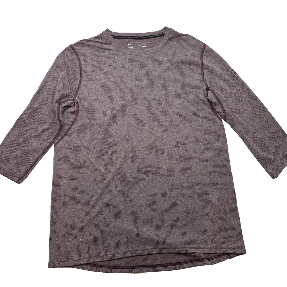 Under Armour Threadborne HeatGear Women's LG 3/4 Sleeve Athletic Top Purple‎